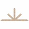 Ekena Millwork Saratoga Smooth Timber Gable Bracket, Douglas Fir, 96"W x 44"H x 3 1/2"D x 5 1/2"F, 11/12 Pitch GBW096X44X0406SAR00SDF - alternate 1